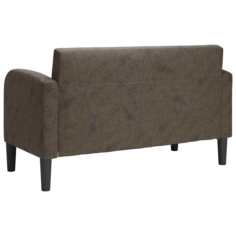 vidaXL sötétszürke műbőr Loveseat kanapé 110 cm