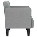 vidaXL világosszürke szövet kanapészék karfás szék 53 cm