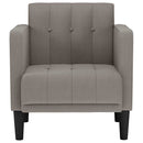 vidaXL tópszínű szövet kanapészék karfás szék 53 cm