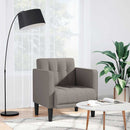 vidaXL tópszínű szövet kanapészék karfás szék 53 cm