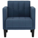 vidaXL kék szövet kanapészék karfás szék 53 cm