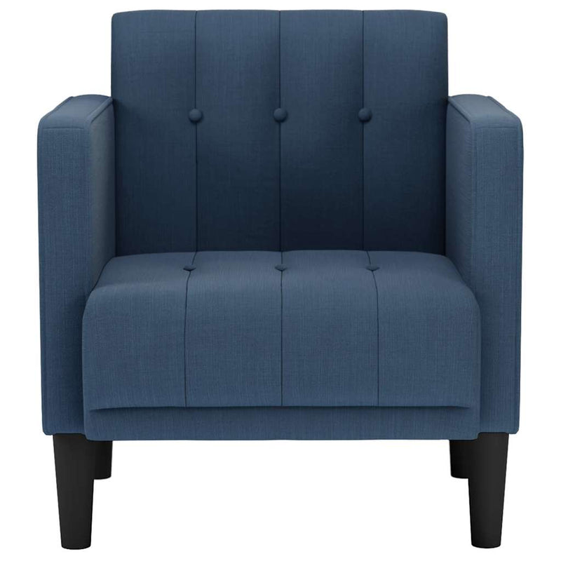 vidaXL kék szövet kanapészék karfás szék 53 cm