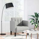 vidaXL felhőszürke szövet kanapészék karfás szék 53 cm