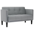 vidaXL világosszürke szövet loveseat kanapé 111 cm