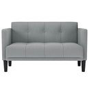 vidaXL világosszürke szövet loveseat kanapé 111 cm