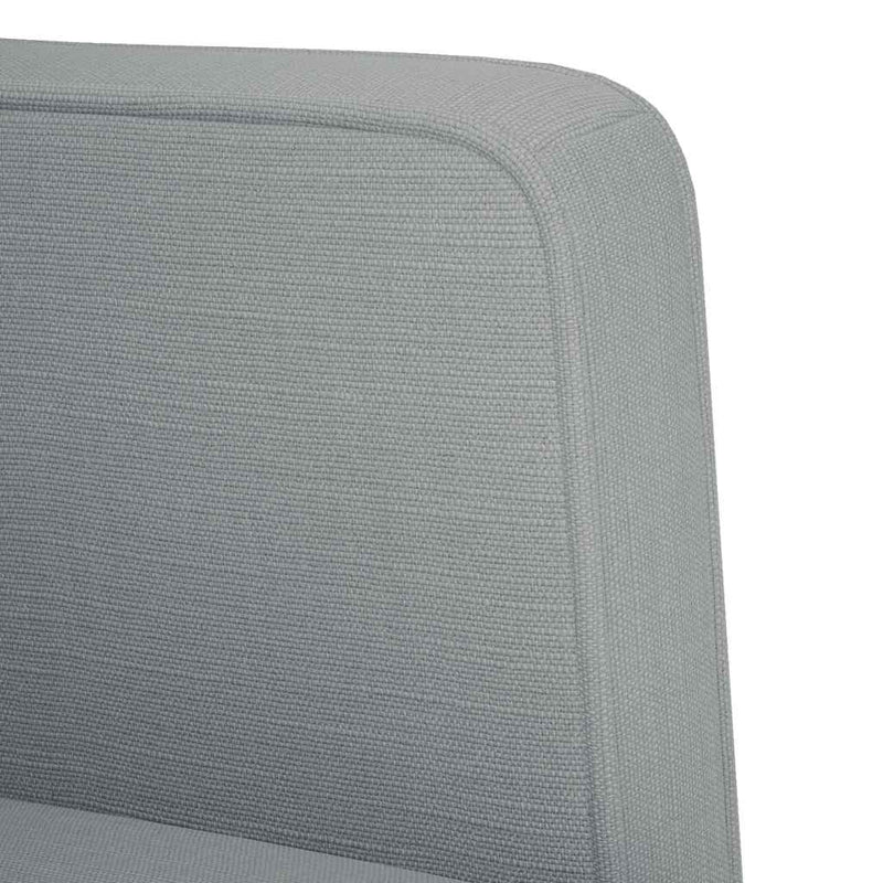 vidaXL világosszürke szövet loveseat kanapé 111 cm