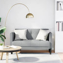 vidaXL világosszürke szövet loveseat kanapé 111 cm