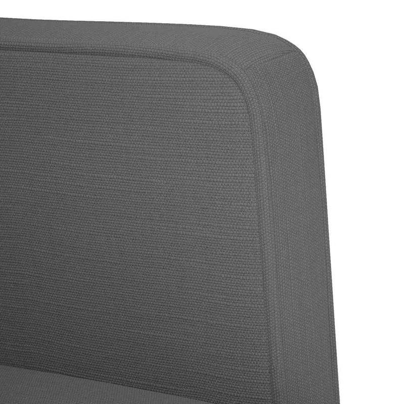 vidaXL sötétszürke szövet loveseat kanapé 111 cm