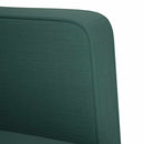 vidaXL sötétzöld szövet loveseat kanapé 111 cm