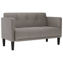 vidaXL tópszínű szövet loveseat kanapé 111 cm