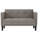 vidaXL tópszínű szövet loveseat kanapé 111 cm