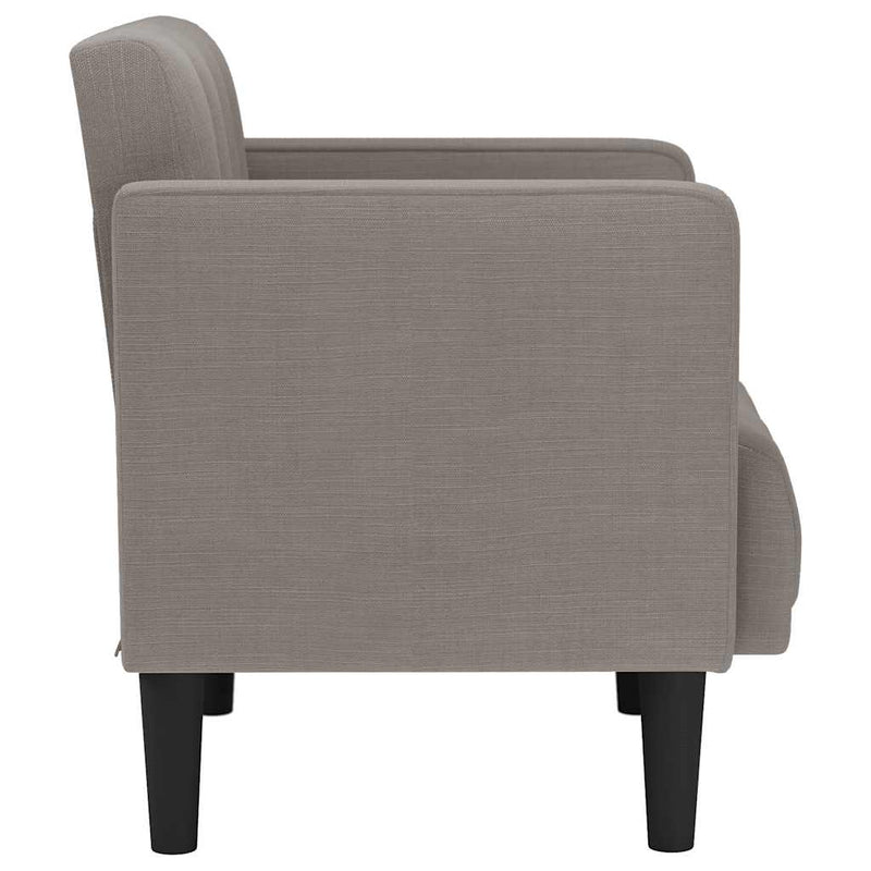 vidaXL tópszínű szövet loveseat kanapé 111 cm