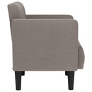 vidaXL tópszínű szövet loveseat kanapé 111 cm