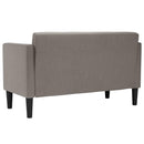 vidaXL tópszínű szövet loveseat kanapé 111 cm