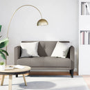 vidaXL tópszínű szövet loveseat kanapé 111 cm