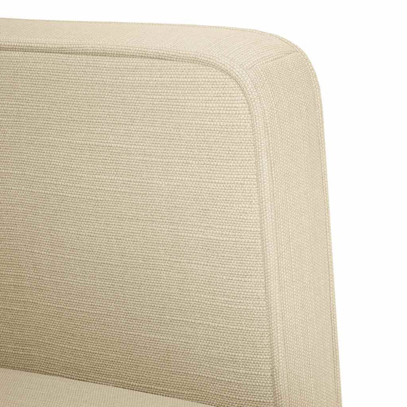 vidaXL krém szövet loveseat kanapé 111 cm