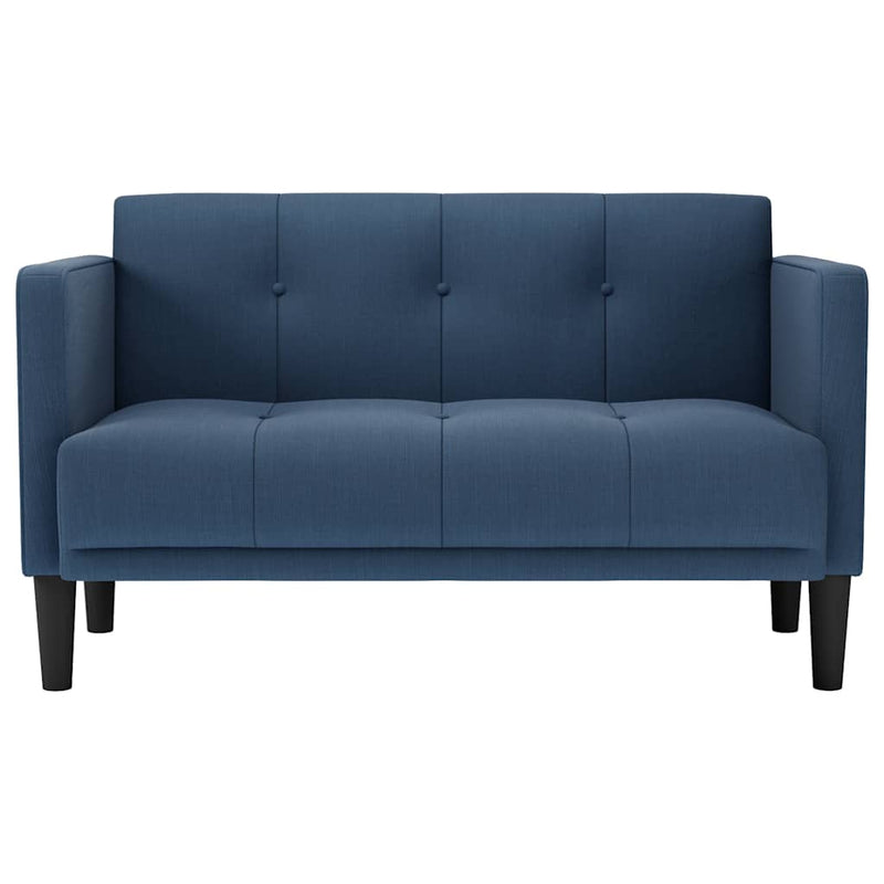 vidaXL kék szövet loveseat kanapé 111 cm