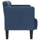 vidaXL kék szövet loveseat kanapé 111 cm