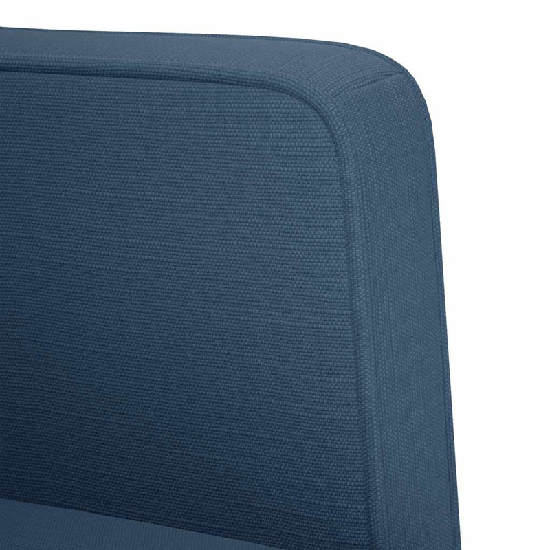 vidaXL kék szövet loveseat kanapé 111 cm