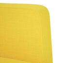 vidaXL sárga szövet loveseat kanapé 111 cm