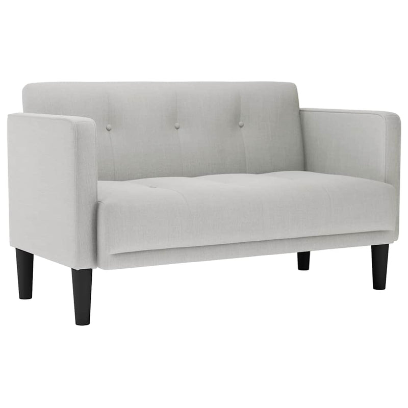 vidaXL felhőszürke szövet loveseat kanapé 111 cm