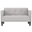vidaXL felhőszürke szövet loveseat kanapé 111 cm