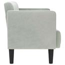 vidaXL világosszürke bársony loveseat kanapé 111 cm