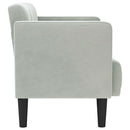 vidaXL világosszürke bársony loveseat kanapé 111 cm