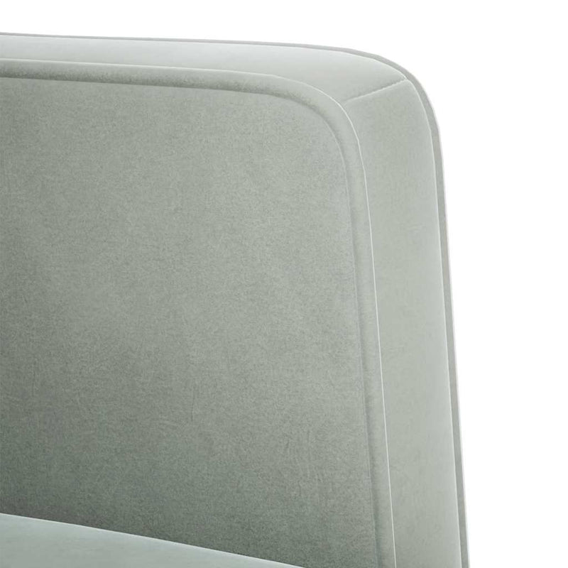 vidaXL világosszürke bársony loveseat kanapé 111 cm