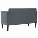 vidaXL sötétszürke bársony loveseat kanapé 111 cm