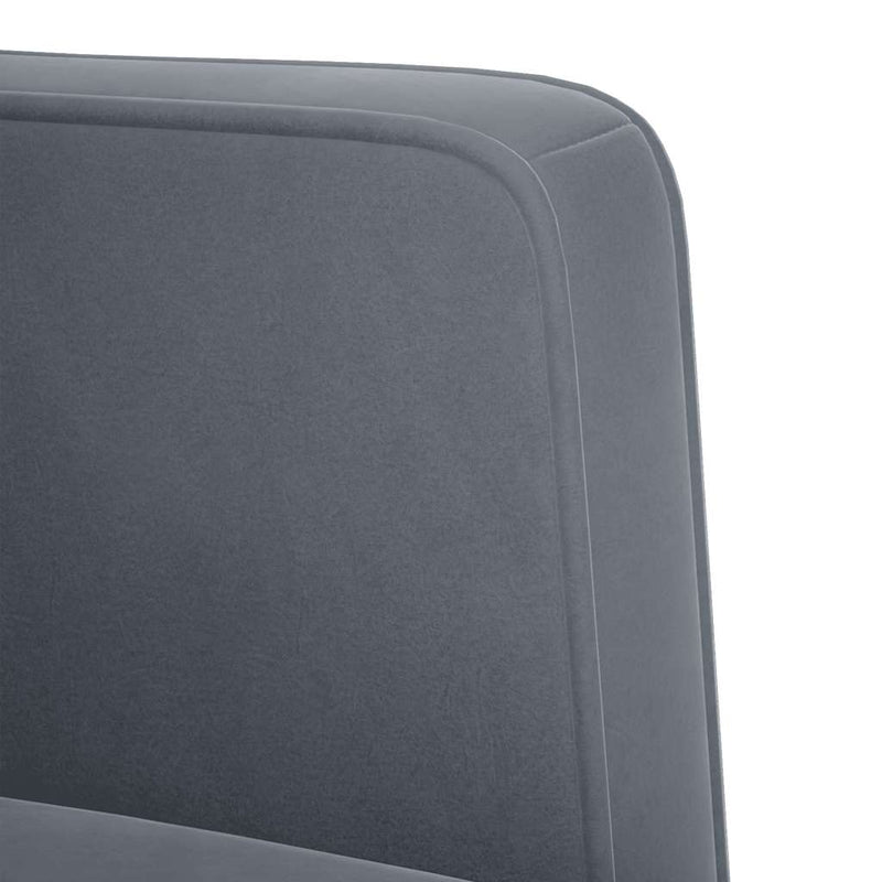vidaXL sötétszürke bársony loveseat kanapé 111 cm