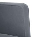 vidaXL sötétszürke bársony loveseat kanapé 111 cm