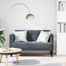 vidaXL sötétszürke bársony loveseat kanapé 111 cm