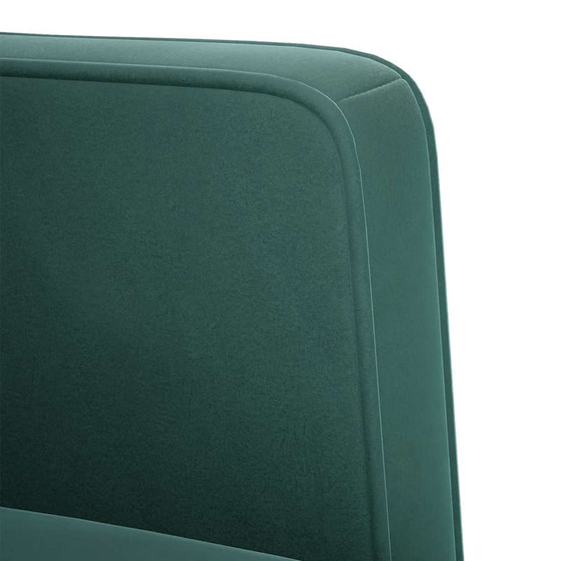 vidaXL sötétzöld bársony loveseat kanapé 111 cm