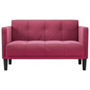 vidaXL bordó bársony loveseat kanapé 111 cm