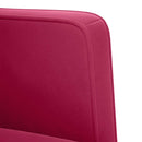 vidaXL bordó bársony loveseat kanapé 111 cm