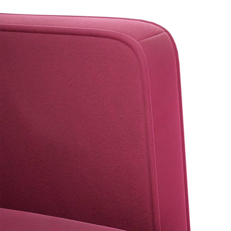 vidaXL bordó bársony loveseat kanapé 111 cm
