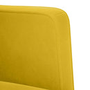 vidaXL sárga bársony loveseat kanapé 111 cm
