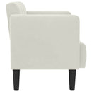 vidaXL krém bársony loveseat kanapé 111 cm