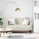 vidaXL krém bársony loveseat kanapé 111 cm