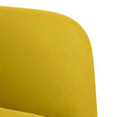 vidaXL sárga bársony kanapészék karfás szék 54 cm