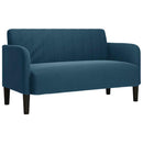 vidaXL kék bársony loveseat kanapé 109 cm