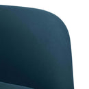 vidaXL kék bársony loveseat kanapé 109 cm