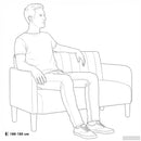 vidaXL kék bársony loveseat kanapé 109 cm
