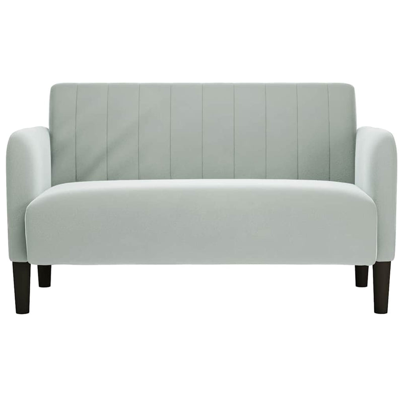 vidaXL világosszürke bársony loveseat kanapé 109 cm