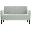 vidaXL világosszürke bársony loveseat kanapé 109 cm