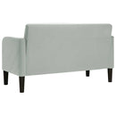 vidaXL világosszürke bársony loveseat kanapé 109 cm