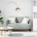 vidaXL világosszürke bársony loveseat kanapé 109 cm