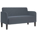 vidaXL sötétszürke bársony loveseat kanapé 109 cm