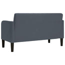 vidaXL sötétszürke bársony loveseat kanapé 109 cm